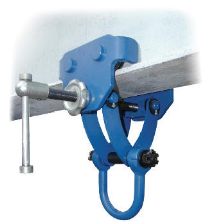 Pince à rouleaux pour poutres en acier